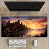 Enchanted Castle Night Scene Mouse Pad Large Rubber Anti-slip Desk Accessories Mousepad for Offices 