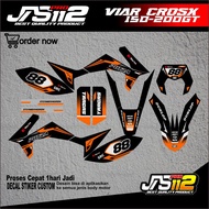 DECAL STICKER CROSS X 150 200GT - DECAL VIAS CROS X FULL BODY