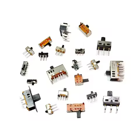 10PCS 2 Pin 3 Pin Slide Switch SPST SPDT 2 Position 3 Position Mini Micro Toggle Switch DIP PCB Tact