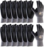 MaxiFlex ATG 34-874 Gloves Nitrile Micro-Foam Grip Palm &amp; Fingers - Excellent Grip and Abrasion Resistance (24, Large)