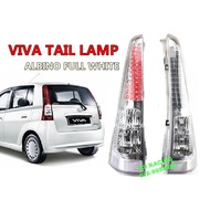 VIVA LED TAIL LAMP LAMPU BELAKANG TAIL LAMP CLEAR ALBINO PUTIH SET