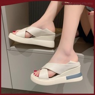 WC3 SWEETC Kasut raya perempuan Raya 2025 kasut tinggi Women's Fashion Comfort Light Wedge Open-Toes