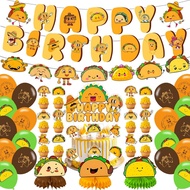 Taco Bout A Party Decorations,Cute Taco Bout Party Decorations,Fiesta Taco Bar Banner,Balloons,Cake 