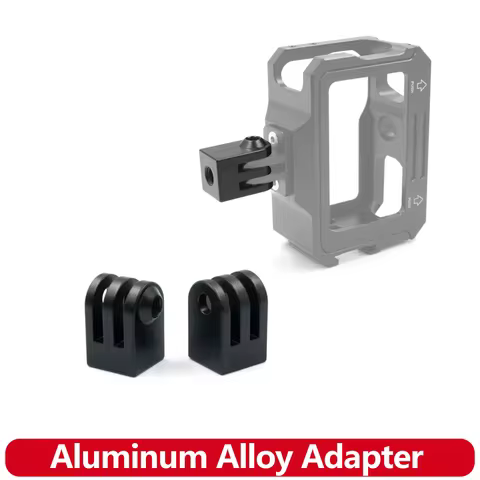 Aluminum Alloy Adapter 1/4" Tripod Mount For GoPro Hero 13 12 11 10 9 8 7 SJCAM SJ4000 AKASO DJI Osm