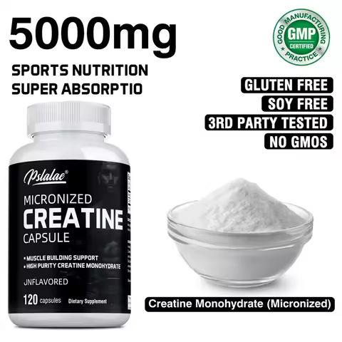 Creatine Monohydrate - 5000 Mg Per Serving, Pre-workout Creatine To Help Build Muscle, Enhance Energ