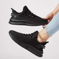 Sneakers Women's Black Size 44 - Lightweight & Breathable Walking Shoe