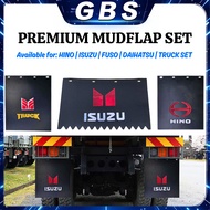 GBS TRUCK Heavy-Duty Mudflap Set 1Ton & 3Ton Front / Rear / Full Set Durable Rubber Guard for Truck,