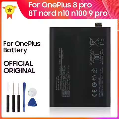 Phone Battery BLP761 BLP759 BLP801 For OnePlus 8 9 Pro 8T 9R 9Pro BLP829 BLP827 OnePlus Nord N100 N1