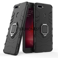 Casing Oppo R11 Plus Case Oppo R11S Plus Case Oppo R15X Case Oppo K1 Case Armor PC Shockproof Hard Cassing Cover Cases With Metal Ring Stand Phone Case