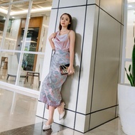 Belle ASYMMETRIC SATIN TANKTOP KOREAN STYLE BL C003 By D 4 you