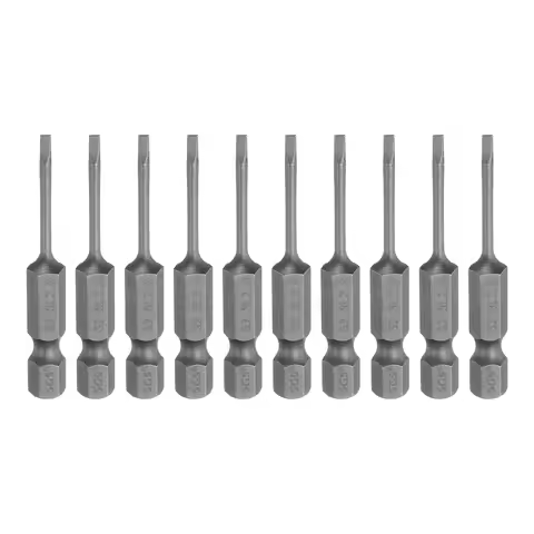 1/5/10pcs Magnetic Slotted Screwdriver Bits SL2 SL3 SL4 SL5 SL6 S2 Flat Head Screwdriver Bit 1/4" He
