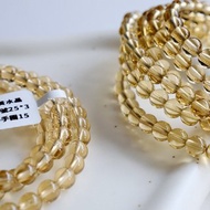 彌雅手作丨滴金祈丨天金錢豐盛生命之火利比亞黃金隕石黃水晶手串