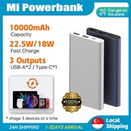 👍CCC Certificate👍/SG Ready Stock /Xiaomi Power Bank 3 20000mah/10000mah/22.5W Type C  Fast Charge