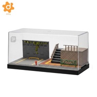 [utruiut0k] 1:64 Parking Lot Diorama Box Collectible Parking Lot Diorama High Detail Diecast Car Dis