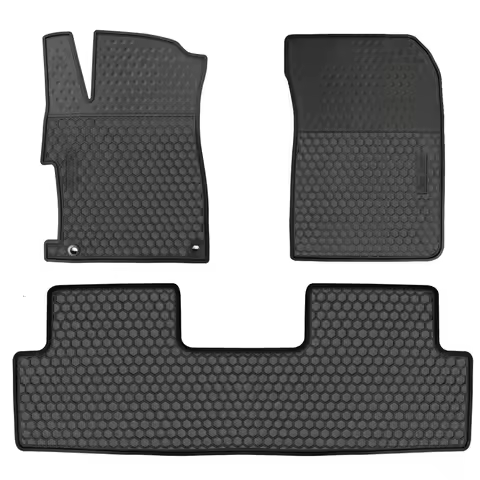 Floor Mat for Honda Civic 9th Generation 2012 2013 2014 2015, Custom Fit Rubber Full Black Auto Floo
