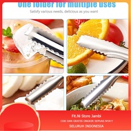 Multifunctional Tongs 15cm Stainless Steel Mini Tongs / Ice Cube Tongs Fried Fruit Salad Cake Bread 