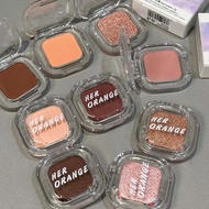 Red Brown Eyeshadow Palette Multifunctional Makeup Palette Silky Matte Coral Red Eyeliner Silkworm L