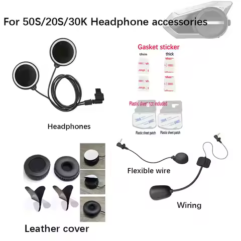 For SENA 50S/20S/30K Helmet Bluetooth headset accessory