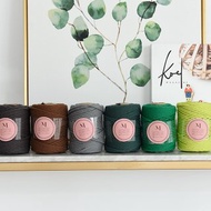 Macrame編織用彩色棉繩_綠色系列