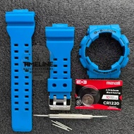 Matte Blue Strap and Bezel For GA110 GA100 GA120 GD100 GD110 GD120 GAX100 Watch Strap Replacement