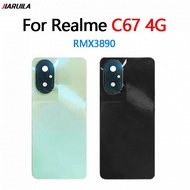 For OPPO Realme C67 4G RMX3890 Back Cover Battery Door Rear Housing Case With Camera Glass Lens+LOGO