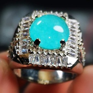 Batu natural bacan bluish green