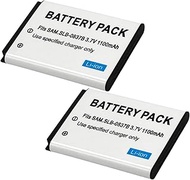 2 Packs 3.7V 1100mAh SLB-0837B Battery For Samsung Digimax I6 PMP L50 L60 L80 i70 i70S L700 L700S L73 NV3 NV5 NV7