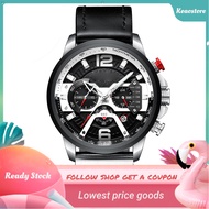 keaostore CURREN 8329 Quartz Watch Business Men Simple Sport Wristwatch Three Sub-Dials Calendar Sec