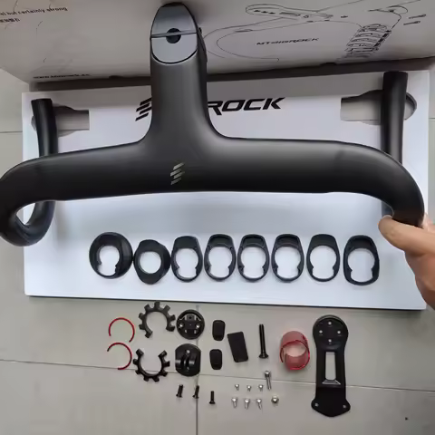 Bigrock Carbon Full Internal Road handlbar 28.6/31.8mm Gravel Handlebar 340/360/380/400 Racing Bike 