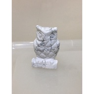 (Deco) Howlite Owl 白松石