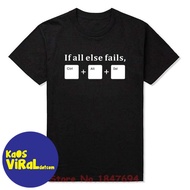 PROGAMMER IF ALL ELSE FAILS CTRL ALT DEL T-SHIRT DISTRO