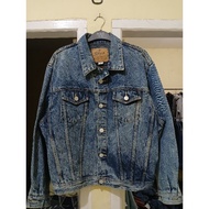 EDWIN brand second hand vintage denim Trucker jeans jacket size XL