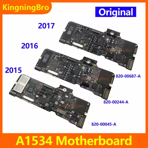 Tested Laptop A1534 Motherboard For Macbook 12" A1534 Logic Board 256GB 512GB 2015 2016 2017 Years