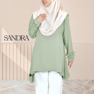 (NEW) TUDIAA SANDRA Muslimah Blouse / Plus Size Blouse / Muslimah Blouse
