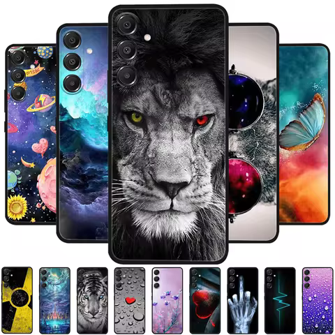 For Samsung Galaxy M35 5G Case SM-M356B Cute Animal Silicone TPU Frosted Phone Cover For Samsung M55