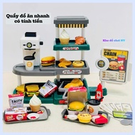 Adorable realistic fast food sales counter - Fast food sales role-playing toy for 2 year olds +
