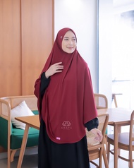 Arafa Hijab - Khimar LIVIA XL | Jilbab Syari Instan Ukuran Jumbo | Kerudung Bahan Jersey Adem Non Pet