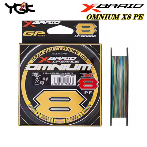 Original YGK X-BRAID UPGRADE X8 PE Fishing Line Japan Quality Fishing Line 5Color 150m/200m/300m 6.4