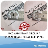 Yamaha Original RXZ Main Stand Shaft Circlip / Y125ZR Brake Pedal Clip - 93430-10015