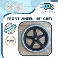 MERS/ FELCO / ESCO Wheelchair Rear Solid Wheel 16 inch PU Tire Inflation Free - Tayar Kerusi Roda轮椅轮