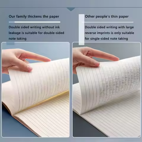 Portable A4/B5 Notebook Kraft Cover Grid/Lined/Blank Diary Book Planner Notebook School