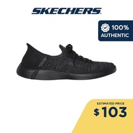 Skechers Women Slip-Ins On-The-GO Swift Astounding Shoes - 137251-BKGY Air-Cooled Memory Foam Heel Pillow