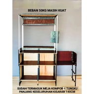 Portable Booth Sales Table, 1 Burner Stove Table, Suitable for Event, Bazaar,/, Exhibition - Easy to