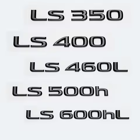 New ABS 3D Letters Car Trunk Logo Sticker For Lexus LS Series LS350 LS400 LS460 LS460L LS500 LS500h 