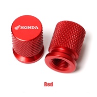 2 Pcs Tutup Pentil Ban Motor Dengan Logo Full CNC Merah Emas Hitam Tire Valve Cap Honda
