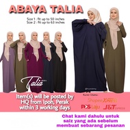 Abaya Dress Jubah Hitam Murah Plus Size | Talia by Tunik