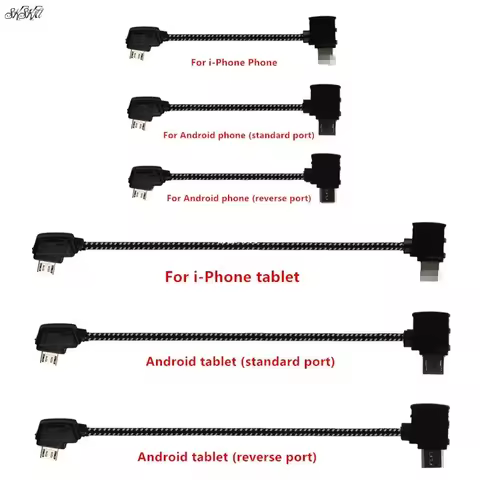 Remote Control Data Cable Phone Tablet Line Nylon Line for DJI Mavic Pro / Air / Mavic 2 Pro Zoom /m