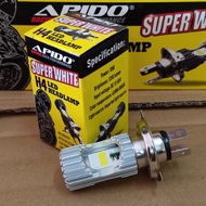 APIDO H4 LED Bulb Headlamp Lampu MENTOL Depan LED H4 Super White Terang Y15 LC135 V4-V7 SRL115 SRL11