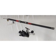 JASMINE 🔥COMBO SET🔥 SHARKING GTA2000 METAL BODY REEL GEAR RATIO 5:5:1 + JEANPOLE MAX BARNET PRO TELE