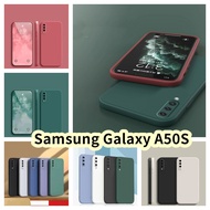 【Yoshida】For Samsung Galaxy A50S Silicone Full Cover Case Precise opening Color Phone Case Cover